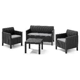 SILLONES 65X65X75 CM + SOFA 75X126X65 CM + MESA 59X43 CM CONJUNTO