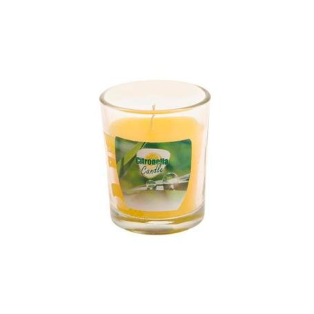 VELA VASO VIDRIO 5 CM CITRONELA