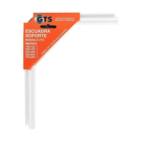 JGO. ESCUADRAS SOPORTE MOD. 210 250X200 BLANCO JUEGO