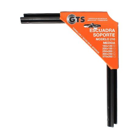 JGO. ESCUADRAS SOPORTE MOD. 210 300X250 NEGRO JUEGO