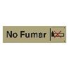LETRERO NO FUMAR ALUMINIO 165X43 MM