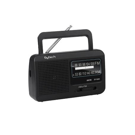 RADIO PORTATIL AM/FM PILAS/RED NEGRO