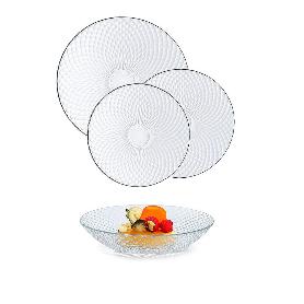VAJILLA VIDRIO PAMPILLE CLEAR 18 PIEZAS