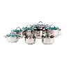 BATERIA TAPA VIDRIO OTAWA 13 ELEMENTOS 8 PIEZAS