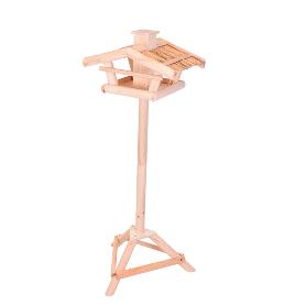 CASA PAJAROS CON PEDESTAL PINO