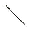 BARRA CORTINA METAL 70-120 CM ORO-NEGRO