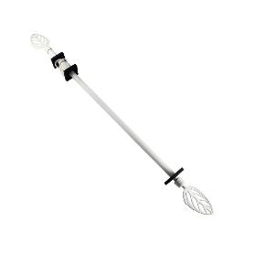 BARRA CORTINA METAL 70-120 CM BLANCO