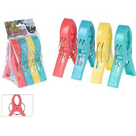 PINZAS TOALLA 4 PIEZAS BOLSA 4