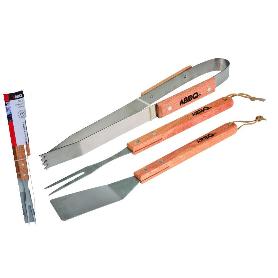 ACCESORIOS BARBACOA 3 PIEZAS JUEGO 3