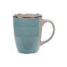 TAZAS MUG LOZA 24 CL COLORES LOTE 4