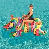 RINOCERONTE HINCHABLE COLORES 201X102 CM 41116