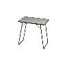 MESA PLEGABLE FIBRA 80X60 CM 107AT