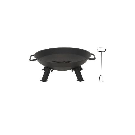 BANDEJA FUEGO 3 PATAS + ATIZADOR 46 CM