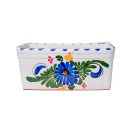 JARDINERA CERAMICA FLOR 40X13 CM