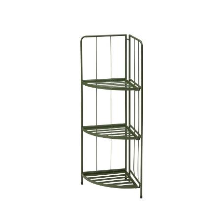 ESTANTERIA PLEGABLE ESQUINA 42X30X90 CM NEGRA