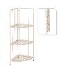 ESTANTERIA PLEGABLE ESQUINA 42X30X90 CM BLANCA