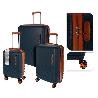 MALETAS ABS AZUL 49X28X72/42X25X61/34X22X53 CM SET 3
