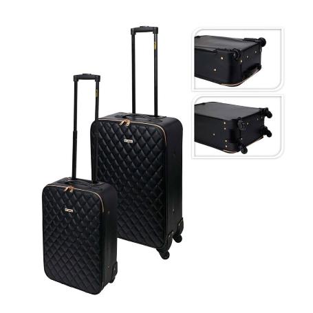 MALETAS ACOLCHADAS 34X17,5X52/40X22X62 CM SET 2