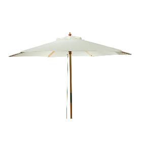 PARASOL MADERA 250 CM BLANCO