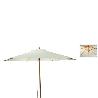 PARASOL MADERA 250 CM BLANCO