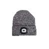 GORRO CON LUZ LED GRIS