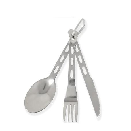 CUBIERTOS INOXIDABLES CAMPING  SET 3