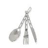 CUBIERTOS INOXIDABLES CAMPING  SET 3