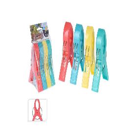 PINZAS TOALLA 4 PIEZAS BOLSA 4