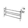 ZAPATERO METALICO EXTENSIBLE 61,5/115X23X38 CM