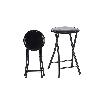 TABURETE PLEGABLE NEGRO BRILLO