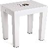 BANQUETA LOMBOK BLANCO 41X38X29 CM