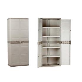 ARMARIO 4 ESTANTES 70X44X176 CM 9203 BEIGE