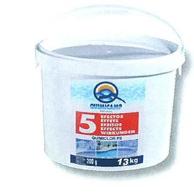 CLORO PASTILLAS 5 EFECTOS 250 GR 13 KG BIDON