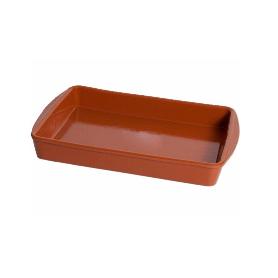 FUENTE RECTANGULAR BARRO ALAS 32X23 CM