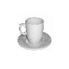 TAZA CAFE CON PLATO PORCELANA 1259