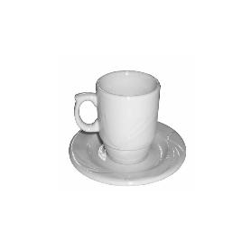 TAZA MOKA CON PLATO PORCELANA 1259