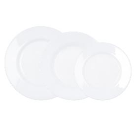 VAJILLA OPAL PLUMI BLANCA 18 PIEZAS