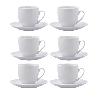 TAZAS TE 20 CL + PLATO PORCELANA NEW RENOVA SET 6