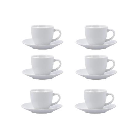 TAZAS CAFE 9 CL + PLATO PORCELANA NEW RENOVA