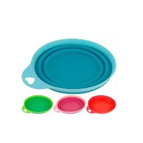 COMEDERO SILICONA PLEGABLE 15 CM SURTIDO BLISTER