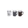 TAZAS MUGS COFFEE TIME 180 ML  SET 3
