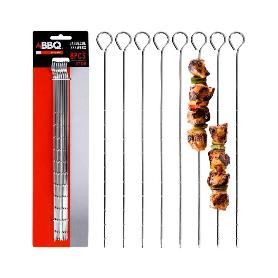 PINCHOS BROCHETA 27 CM 8 PIEZAS BLISTER 8