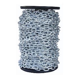 CADENA ZINCADA 4MM ESLABON CORTO 84 MT  BOBINA 25 KG
