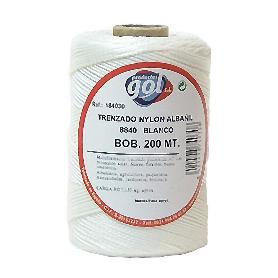 CUERDA LINEA BLANCA FINA 8840 TRENZADA NYLON ROLLO 200M
