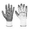 GUANTE NYLON BLANCO NITRILO GRIS T-9 PAR