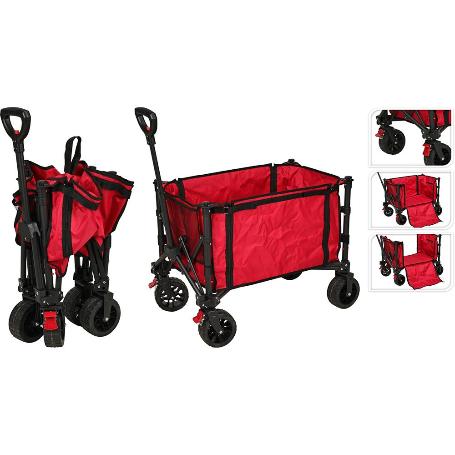 CARRO PLEGABLE ROJO 120 L