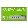 TACOS NYLON 10MM. X4 TIPO X CAJA 50