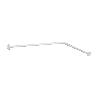 BARRA CORTINA DUCHA L 80X80 CM BLANCA