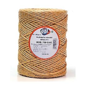 CUERDA RAFIA 3 CABOS N4 FINA BEIG BOBINA 750GR