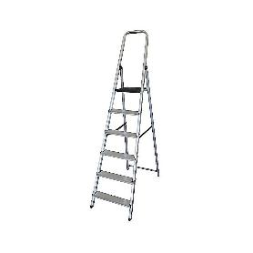 ESCALERA ALUMINIO 6 PELDAÑOS HOGAR EN131